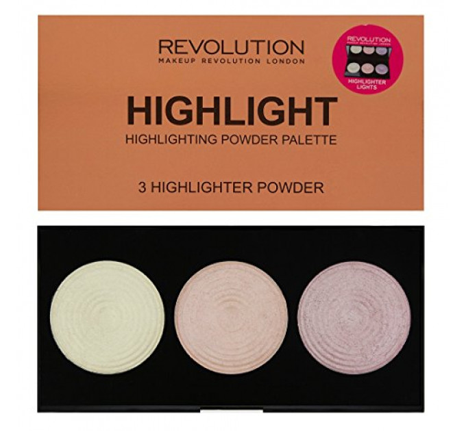 Палетка хайлайтеров Makeup Revolution Highlighter Palette Highlight